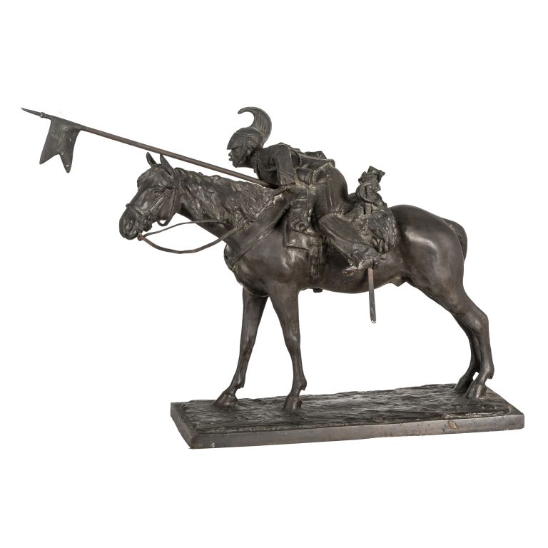 Francesco Crespi, Dragone a cavallo, 45x46x19 cm